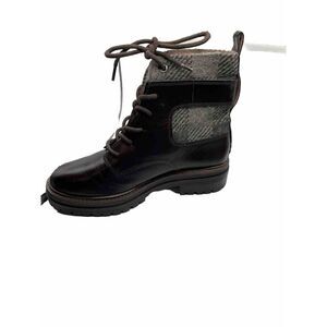 Louise et Cie‎ Saliha Brown Leather Lace-Up Lug Sole  Boot Size 39/US 8.5 NWOB